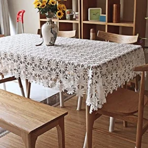 Mantel de encaje floral